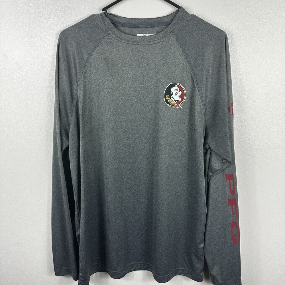 Columbia PFG Shirt Adult Mens M Long Sleeve Performance Fishing Florida State
